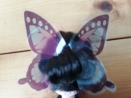 鬼滅の刃 胡蝶しのぶ人形の作り方 ダイソーのエリーちゃんをカスタムして胡蝶しのぶ人形を作ってみた オタク子育て